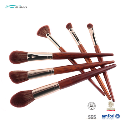 OEM Foundation Powder Brush Wood Handle 6PCS Zestaw do makijażu