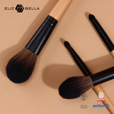 7-częściowy pędzel do makijażu z syntetycznego włosia Drewniana rączka Pędzel kosmetyczny z certyfikatem BSCI