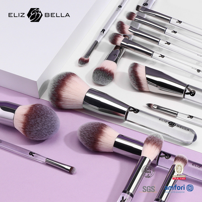 14 sztuk Plastic Handle Professional Makeup Brush Set Kosmetyczne szczoteczki OEM