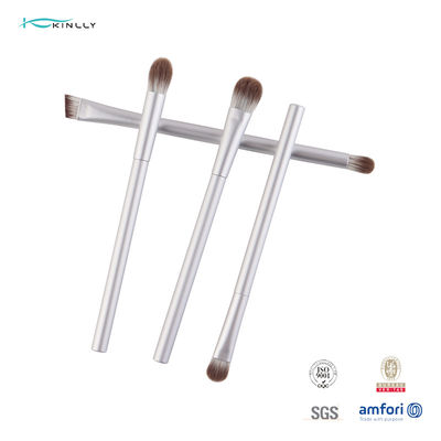 8szt OEM ODM Travel Makeup Brush Set Biały aluminiowy uchwyt