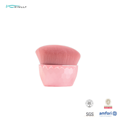 Różowe włosy syntetyczne Indywidualne pędzle do makijażu z plastikową tubką