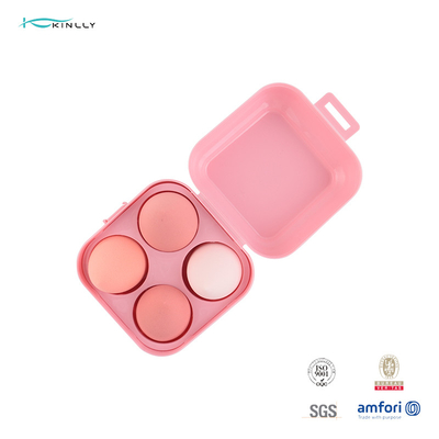 Luksusowa gąbka do makijażu z mikrofibry Marshmallow Red Pink Colors Super Soft Latex Free