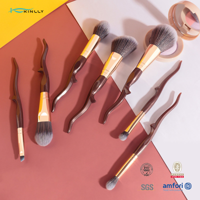 Dostosowany OEM 7-częściowy zestaw pędzli do makijażu Vegan Eyeshadow Foundation Cosmetics Brush Set
