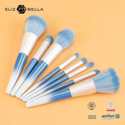 10pcs Synthetic Hair Plastic Handle Makeup Brush Set ,Luxury Personalized Make Up Brush Set ,OEM Orders Are Welcome