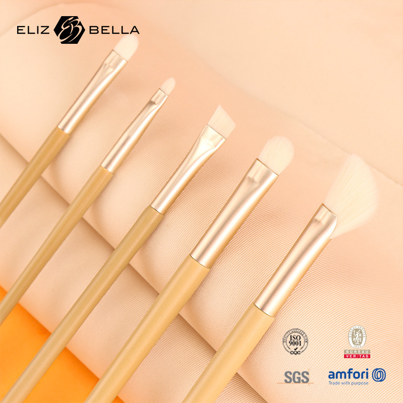 11 Pieces Nice Wooden Handle Beauty Makeup Brush Tools,Aluminium Ferrule Kosmetyczne szczotki,Syntetyczne szczotki do włosów zestawy