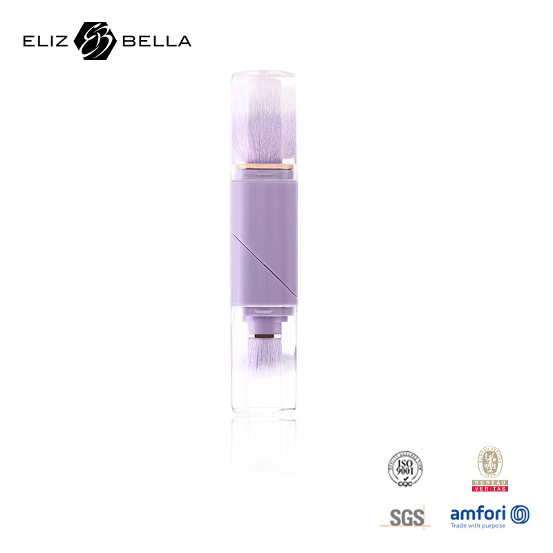 2 w 1 Design Wyciągalna szczotka Miękka Trwała Odpowiedzialnie Wykonana 100% Wegan Nylon Szczotki do makijażu włosów do salonu/dom/podarunek